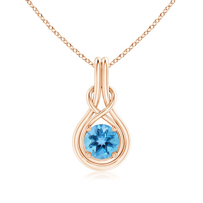 AA - Swiss Blue Topaz / 1.55 CT / 14 KT Rose Gold