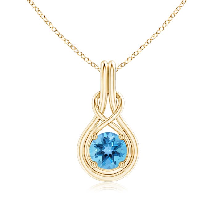 AA - Swiss Blue Topaz / 1.55 CT / 14 KT Yellow Gold