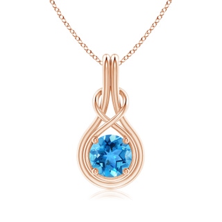 Round AAA Swiss Blue Topaz