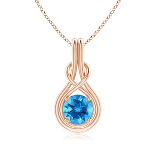 Round AAAA Swiss Blue Topaz