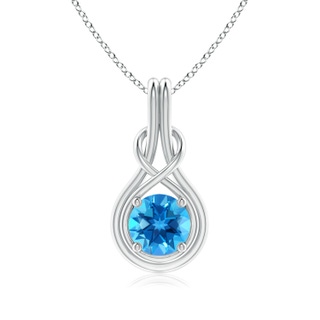 Round AAAA Swiss Blue Topaz