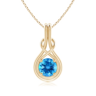 Round AAAA Swiss Blue Topaz