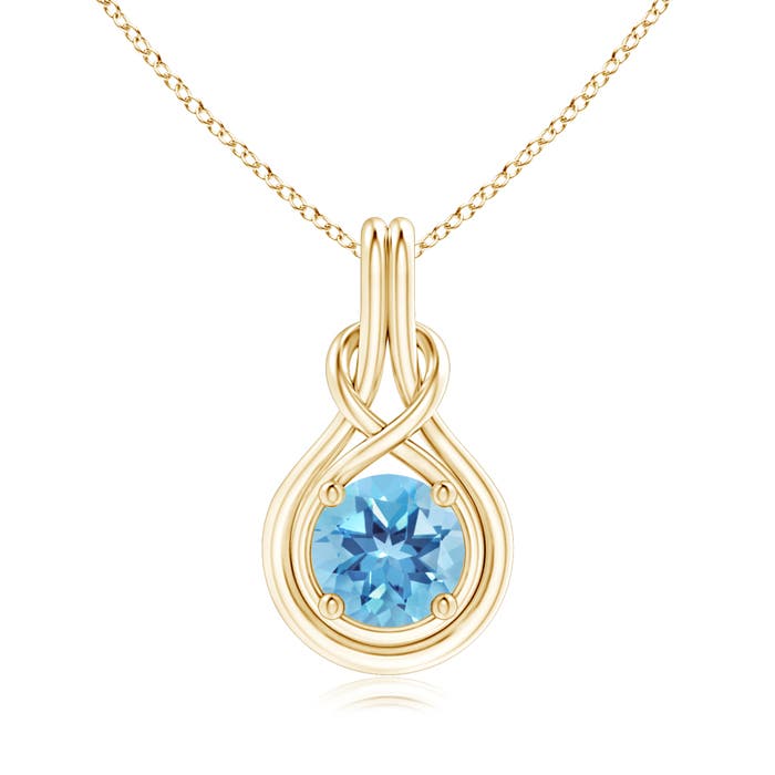 A - Swiss Blue Topaz / 2.35 CT / 14 KT Yellow Gold