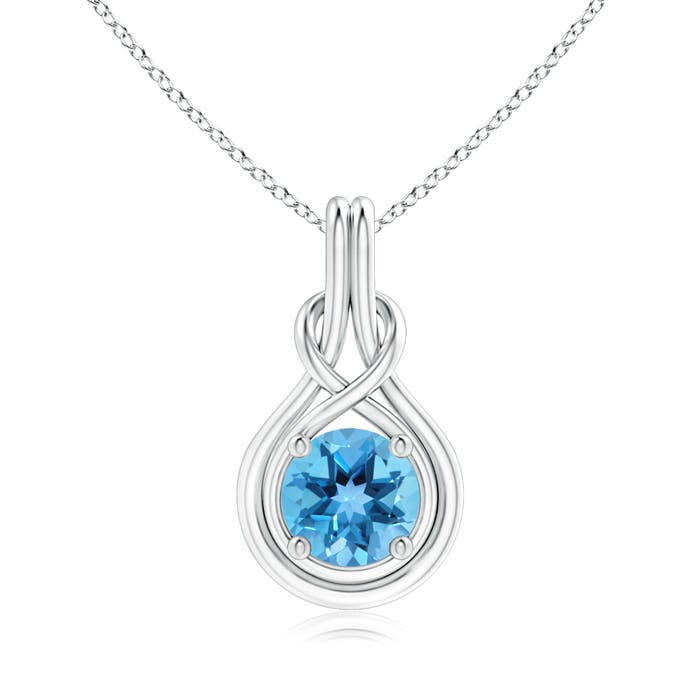 AA - Swiss Blue Topaz / 2.35 CT / 14 KT White Gold