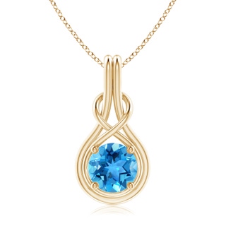 Round AAA Swiss Blue Topaz