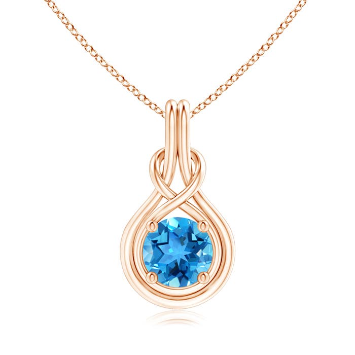 AAA - Swiss Blue Topaz / 2.35 CT / 14 KT Rose Gold