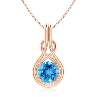 Round AAA Swiss Blue Topaz