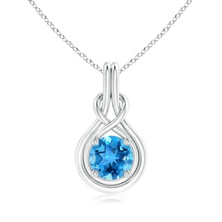 Round AAA Swiss Blue Topaz