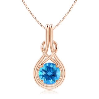 Round AAAA Swiss Blue Topaz