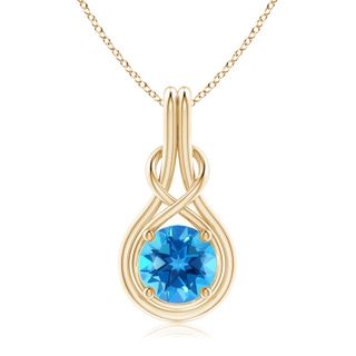 Round AAAA Swiss Blue Topaz
