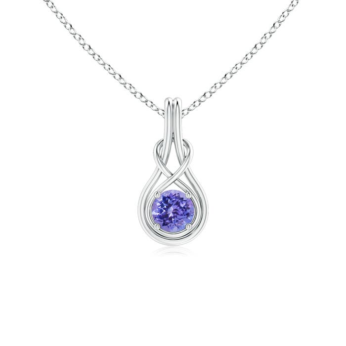 AAA - Tanzanite / 0.5 CT / 14 KT White Gold