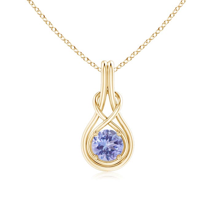 A - Tanzanite / 0.9 CT / 14 KT Yellow Gold