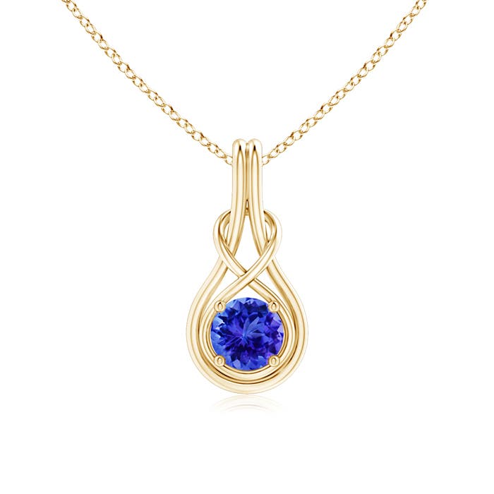 AAA - Tanzanite / 0.9 CT / 14 KT Yellow Gold