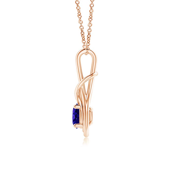 AAAA - Tanzanite / 0.9 CT / 14 KT Rose Gold