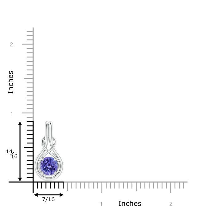 AA - Tanzanite / 1.45 CT / 14 KT White Gold