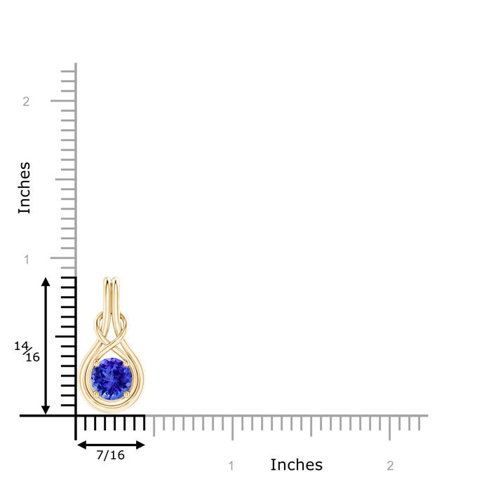 AAA - Tanzanite / 1.45 CT / 14 KT Yellow Gold