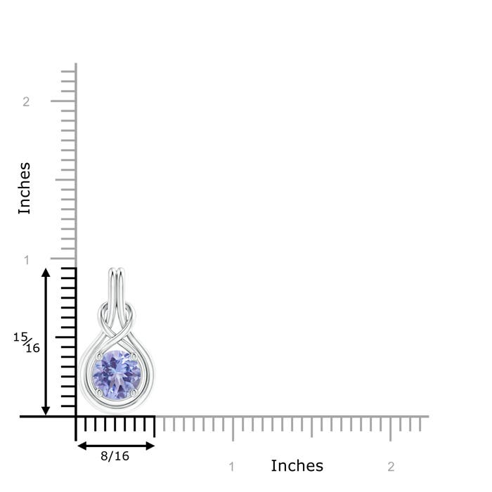 A - Tanzanite / 1.8 CT / 14 KT White Gold