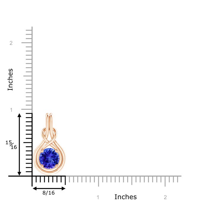 AAA - Tanzanite / 1.8 CT / 14 KT Rose Gold