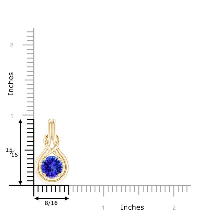 AAA - Tanzanite / 1.8 CT / 14 KT Yellow Gold