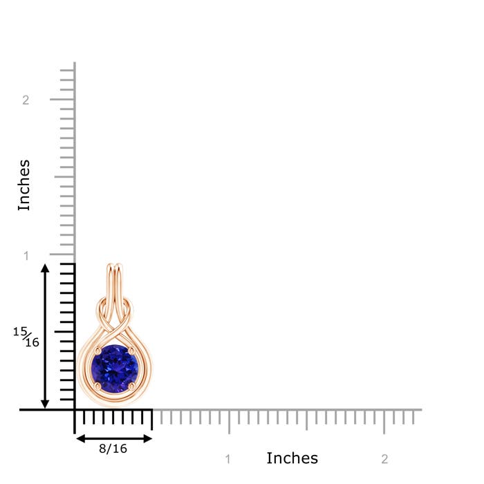 AAAA - Tanzanite / 1.8 CT / 14 KT Rose Gold