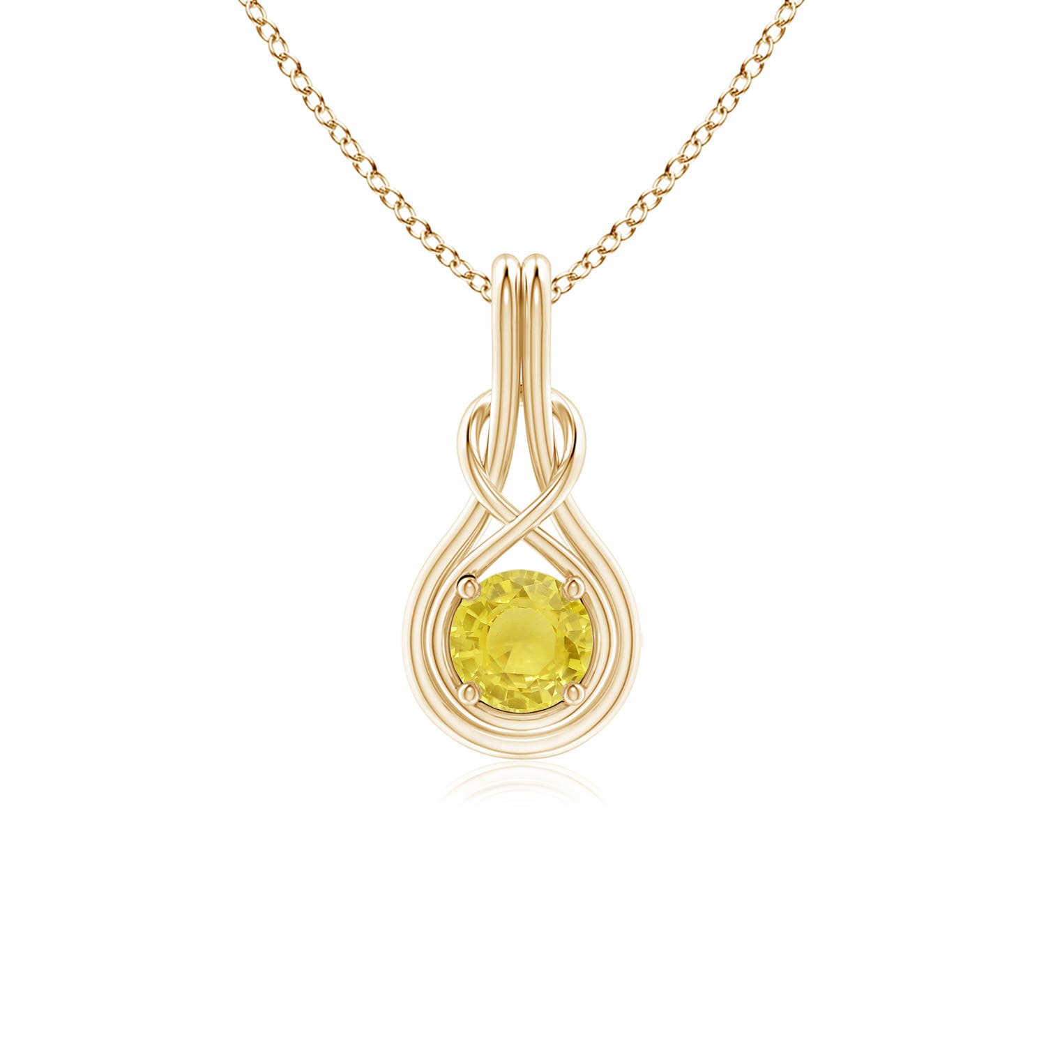 A - Yellow Sapphire / 0.53 CT / 14 KT Yellow Gold