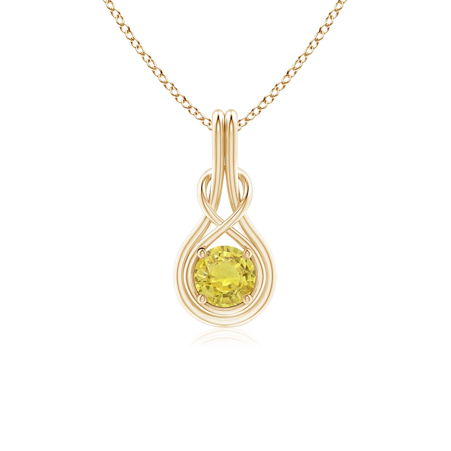 AA - Yellow Sapphire / 0.53 CT / 14 KT Yellow Gold