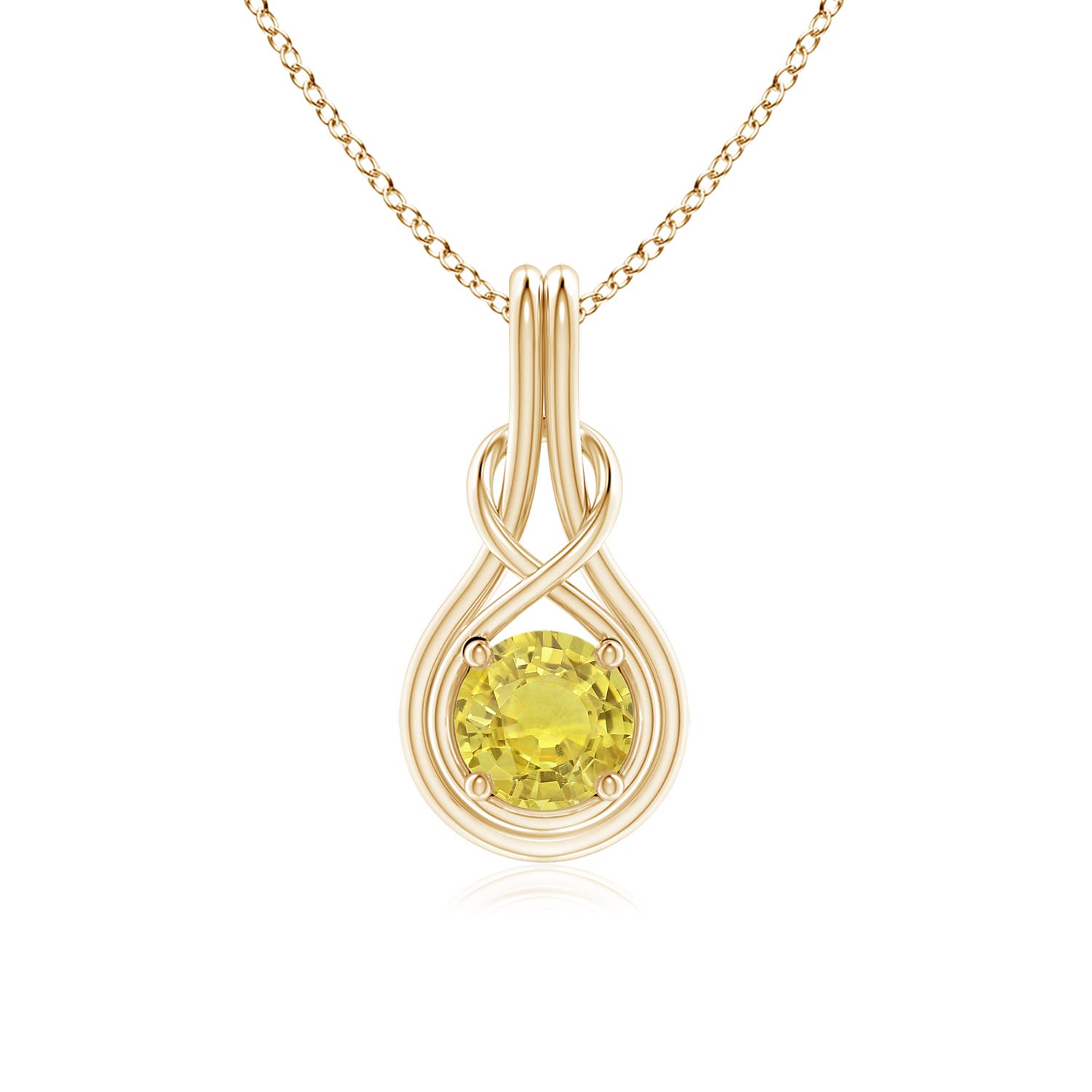 AA - Yellow Sapphire / 1 CT / 14 KT Yellow Gold