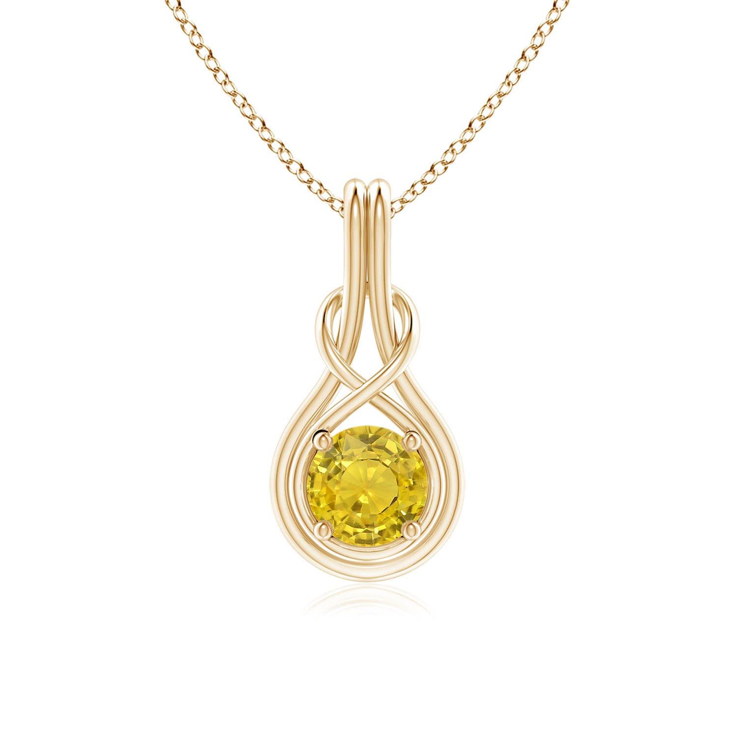 AAA - Yellow Sapphire / 1 CT / 14 KT Yellow Gold