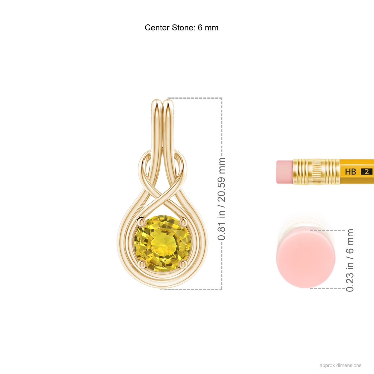 AAAA - Yellow Sapphire / 1 CT / 14 KT Yellow Gold