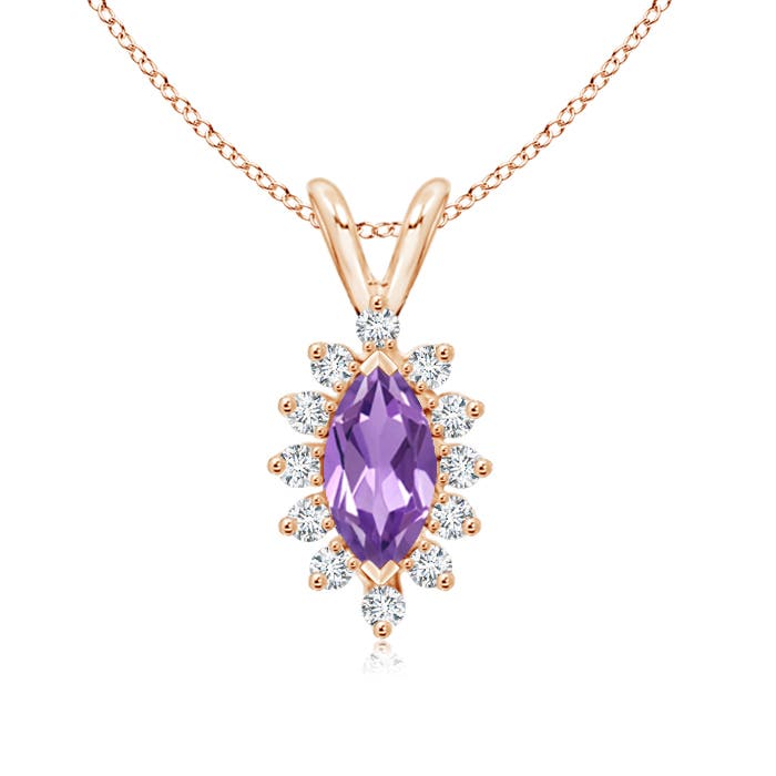 A - Amethyst / 0.67 CT / 14 KT Rose Gold