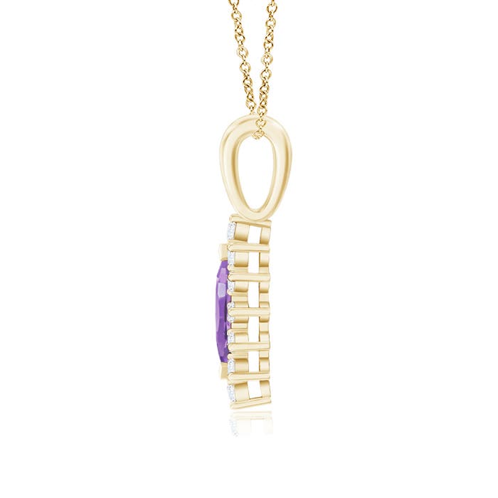 A - Amethyst / 0.67 CT / 14 KT Yellow Gold