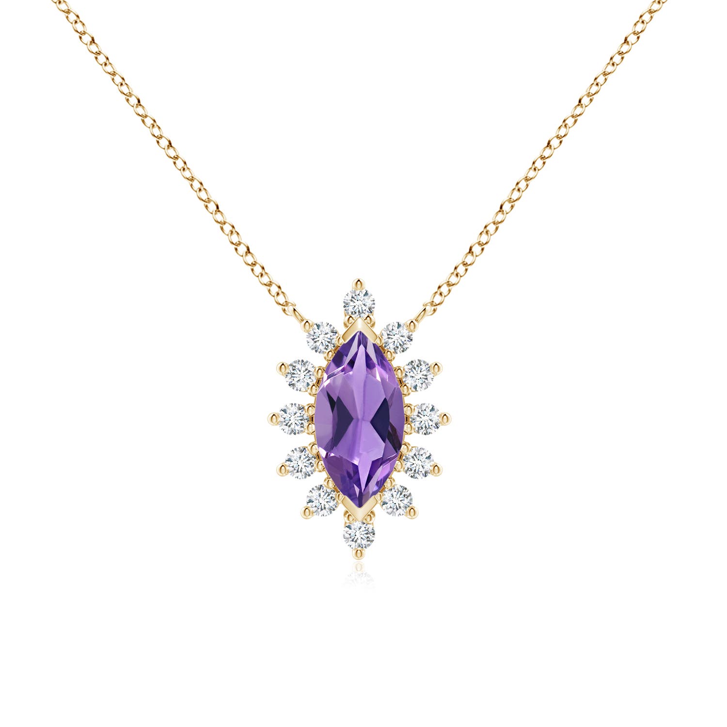 AA - Amethyst / 0.67 CT / 14 KT Yellow Gold