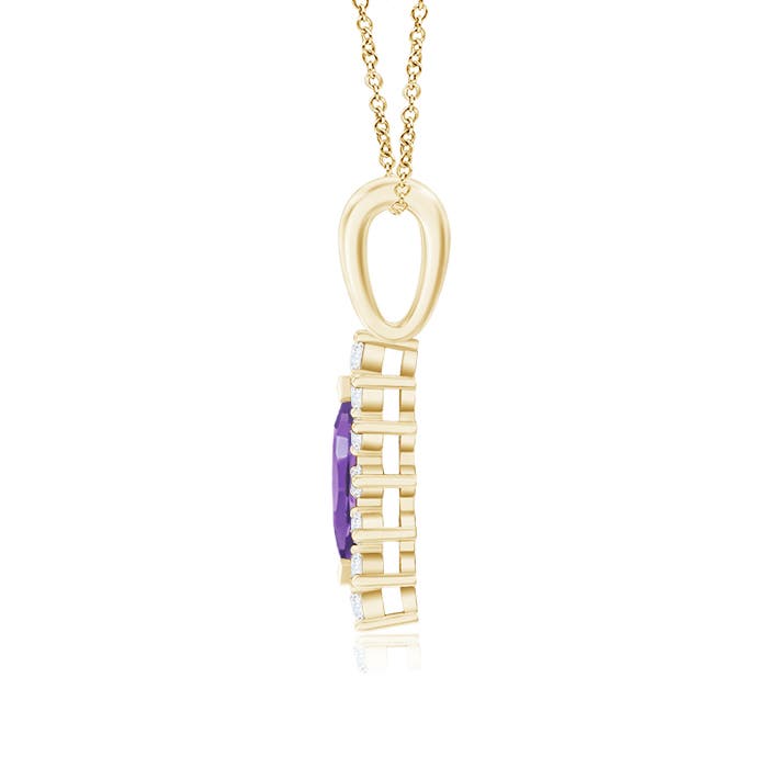 AA - Amethyst / 0.67 CT / 14 KT Yellow Gold