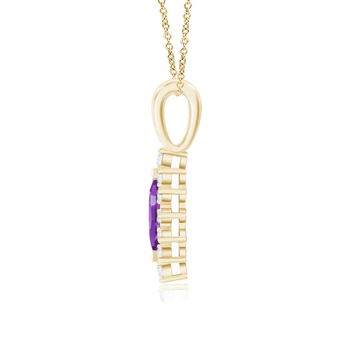 AAA - Amethyst / 0.67 CT / 14 KT Yellow Gold