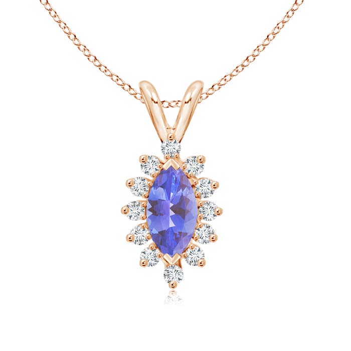 AA - Tanzanite / 0.67 CT / 14 KT Rose Gold