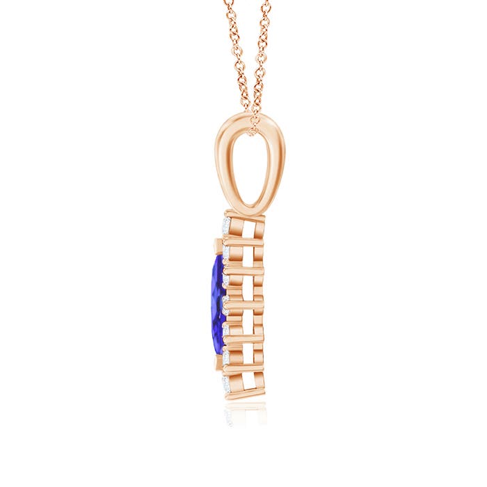 AA - Tanzanite / 0.67 CT / 14 KT Rose Gold