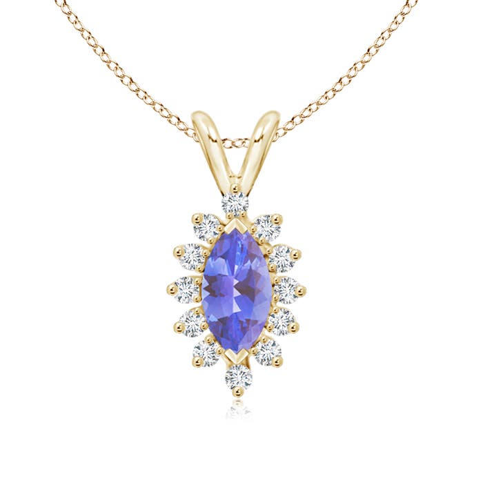 AA - Tanzanite / 0.67 CT / 14 KT Yellow Gold