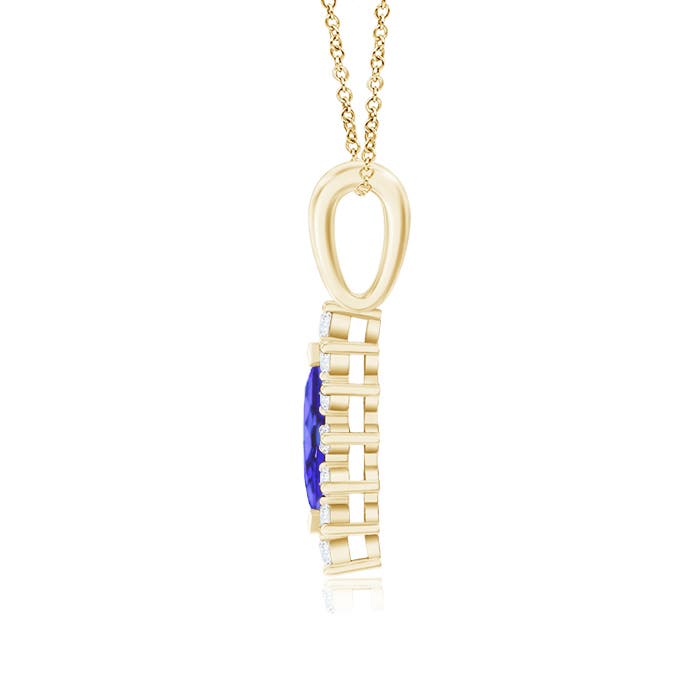 AA - Tanzanite / 0.67 CT / 14 KT Yellow Gold