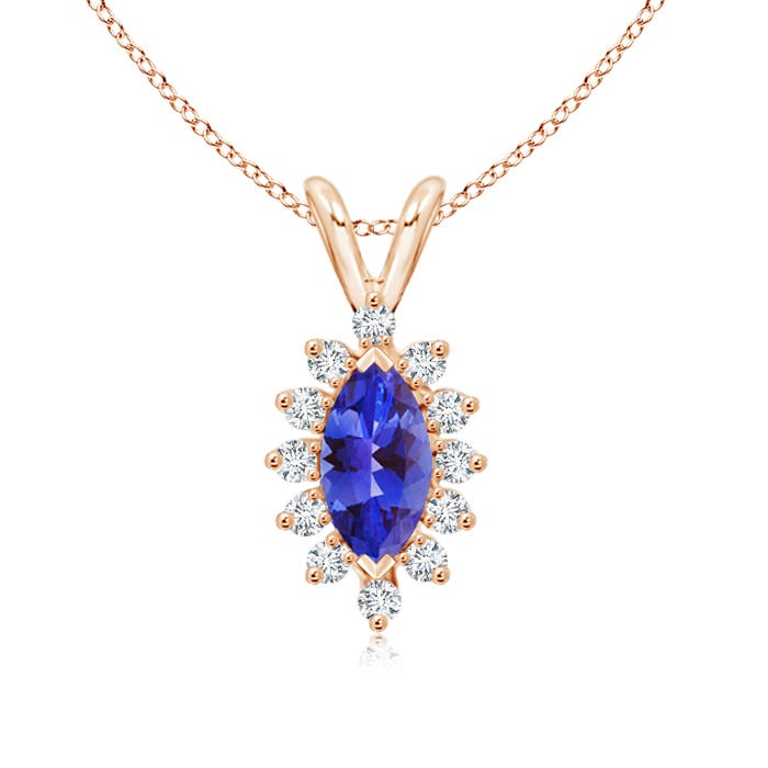 AAA - Tanzanite / 0.67 CT / 14 KT Rose Gold