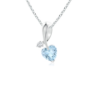 Heart AA Aquamarine