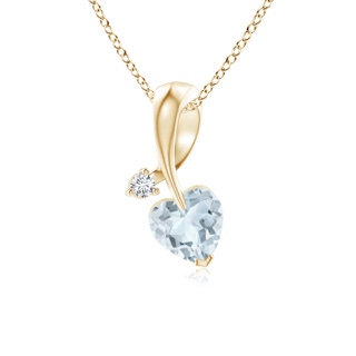 Heart A Aquamarine