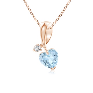Heart AA Aquamarine