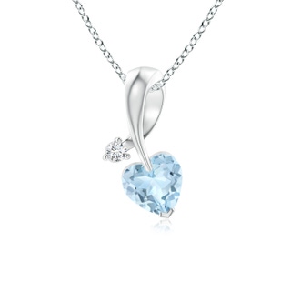 Heart AA Aquamarine
