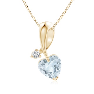 Heart A Aquamarine