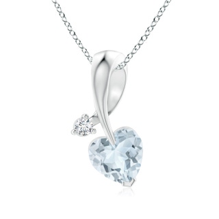 Heart A Aquamarine