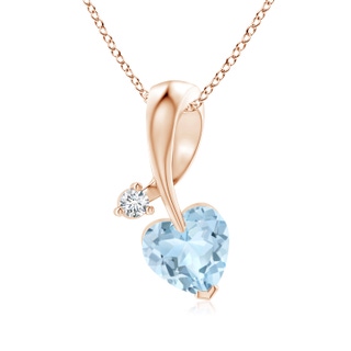 Heart AA Aquamarine