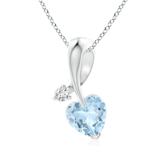Heart AA Aquamarine