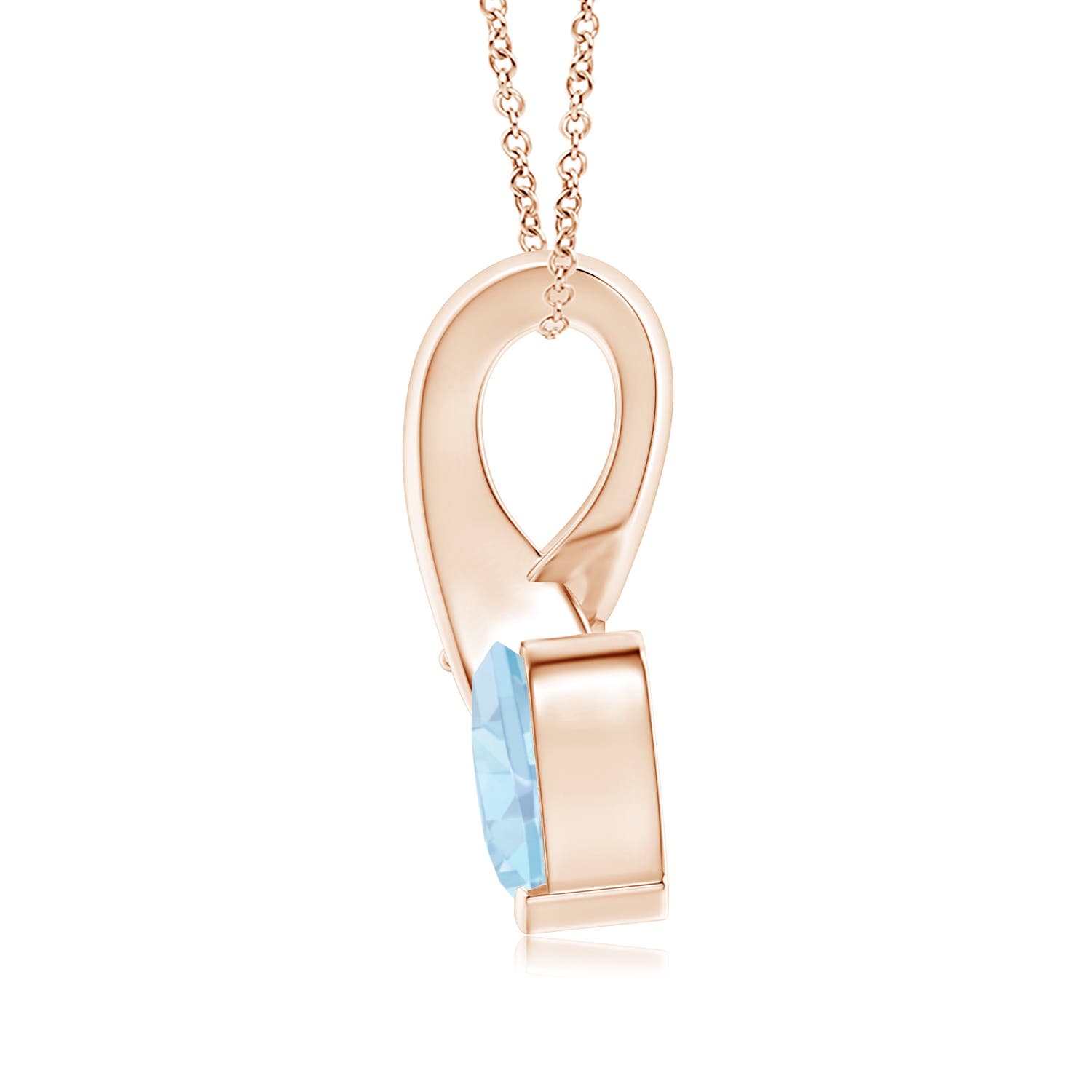 AA - Aquamarine / 0.74 CT / 14 KT Rose Gold