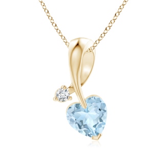 Heart AA Aquamarine