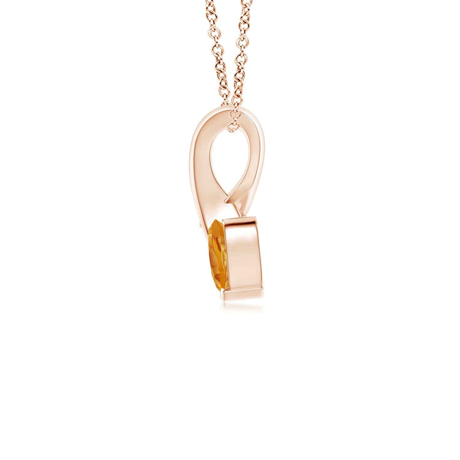 A - Citrine / 0.21 CT / 14 KT Rose Gold